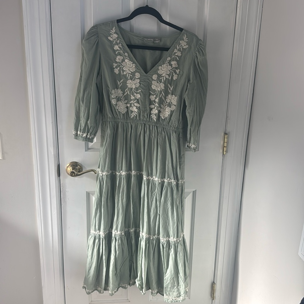 Lucky Brand embroidered maxi dress